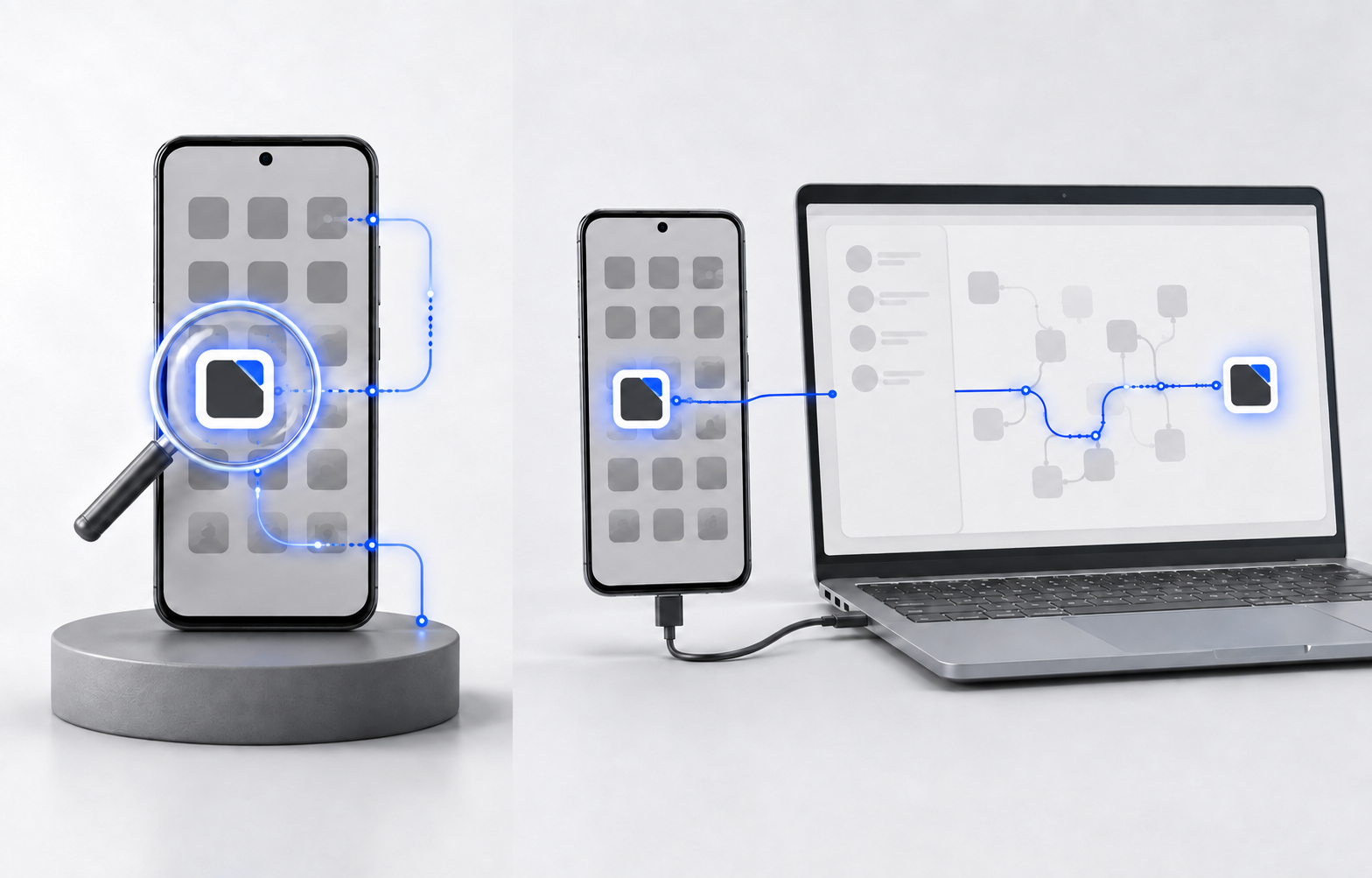 PopTrace برای Android و وب پشتیبانی از تاریخچه مداوم و اسکن فوری